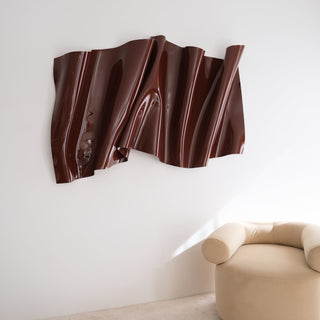 Floral Forms Sculpture XL - Burgandy Gloss 01