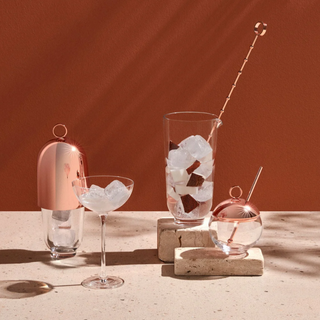 Hepburn Mixing Glass with Metal Stirrer