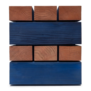 Stacked Bench in Blue - Cara Woodhouse
