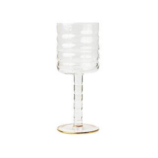 Fluted Wine Glass