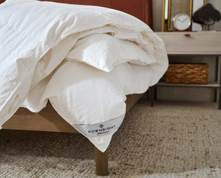 Downright Logana Siberian white goose down comforter — folded product detail